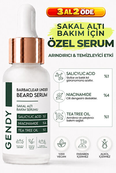 GENDY Sakal Serumu - Güçlendirici, Canlandırıcı ve Batık Kıl Karşıtı - Salisi...