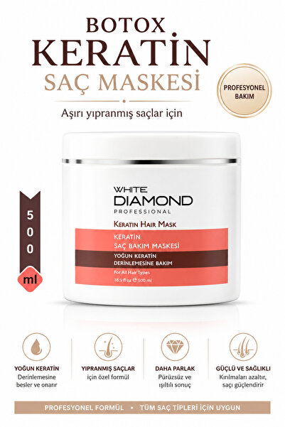 WHİTE DİAMOND Yoğun Keratin Içerikli Derinlemesine Bakım onarıcı canlandırıcı...