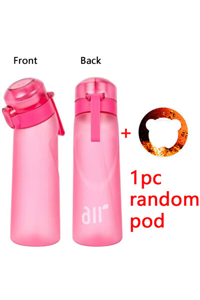 Choice6 A-Red 1pc Air Flavored Water Bottle With 1pc Random Flavor Pod Sports...
