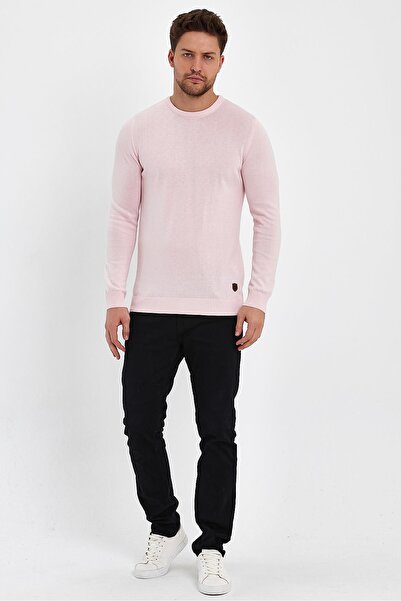 ALEXANDERGARDI BİSİKLET YAKA TRİKO KAZAK, PEMBE (E20-18907)