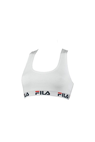 FILA Damen Bustier - ungepolsterter Bra, ohne Bügel, Baumwolle, einfarbig