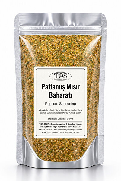TOS The Organic Spices Patlamış Mısır Baharatı 100 gr Popcorn Spice Blend - P...