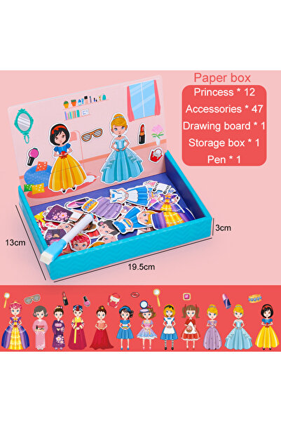 Choice1 GZ Children Multifunction Animal Puzzle Paper Box Magnetic Writing Dr...