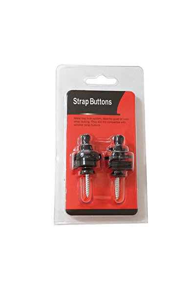 Choice Black 2pcs 2 Piece/Set Guitar Strap Lock Straplock Straplok Button for...