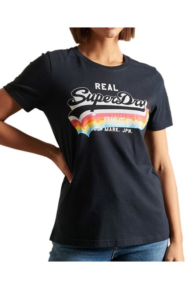 SUPERDRY VL TEE W1010255A-98T Μπλε