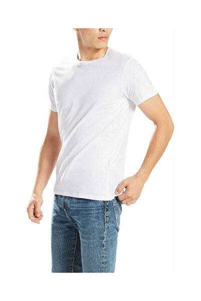 Levi's Ανδρικό Μονόχρωμο Πουλόβερ 2P 37152-0001-ΛΕΥΚΟ Λευκό