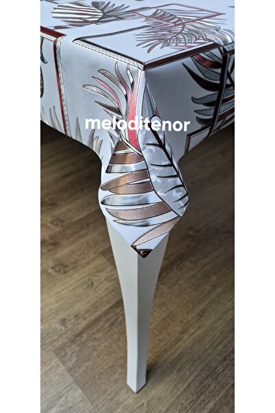 DERYA Silver Silvery Shiny Iridescent Three-Dimensional Frame Leaf Pattern Fa...