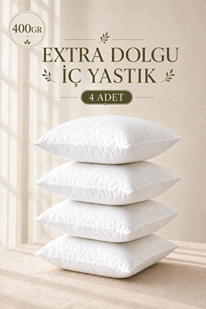 Moud's Throw Pillow Cover Inner Pillow 4-Pack 45X45Cm 400Gr Pure Silicone Fib...