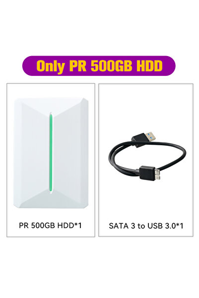 Choice Only PR 500G HDD Retrobat & Playnite Retro Game Console 500GB Gaming H...