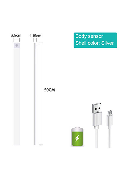 Choice4 White 50CM 3color in one lamp Bedroom Night Light Motion Sensor Light...