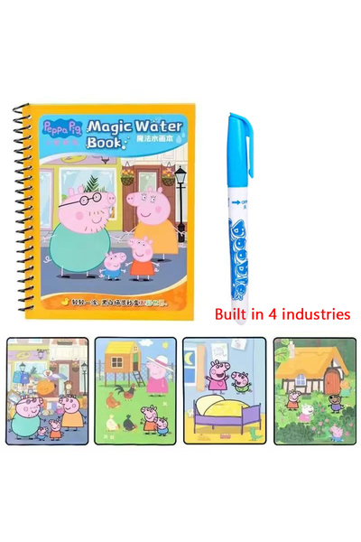 Choice 3 Peppa Pig's Water Painting Book Repeated Graffiti Book Kindergarten ...