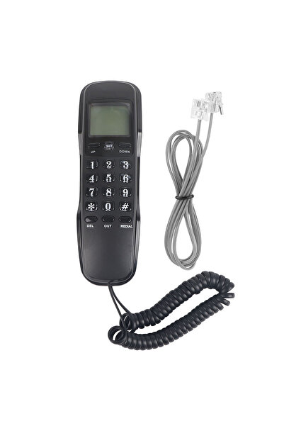 Choice1 black Home Telephone Mini Wall Telephone Home Office Hotel Incoming C...