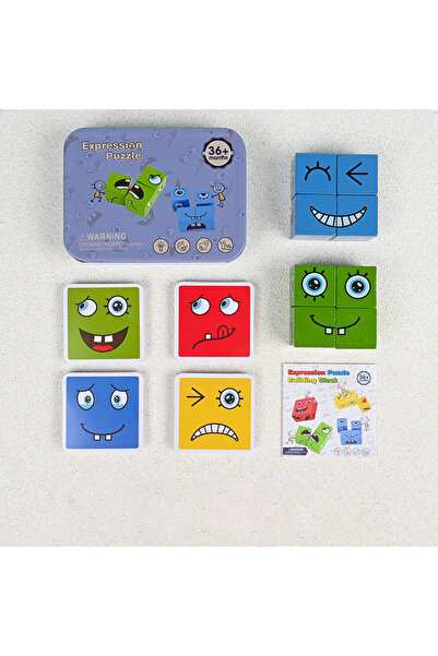 Choice1 NB150C2 Cube Face Change Building Blocks Board Game Wood Puzzle Monte...