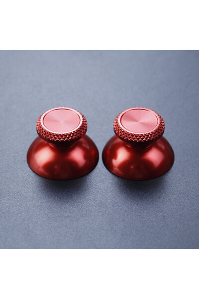 Choice Red JCD 1Pair Aluminum Metal Analog Joystick Thumb Stick Grip Cap For ...