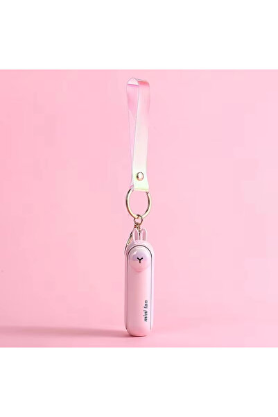 choice2 Pink Cute Mini Fan Kipas Portable Hand Fold Bedside Office USB Charge...