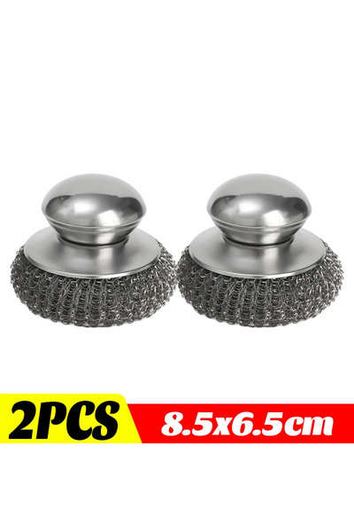 Choice5 2PCS 1-10PCS Stainless Steel Pot Brush with Handle Heavy Duty Dishwas...