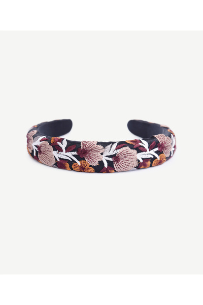 Yargıcı Floral Patterned Velvet Crown