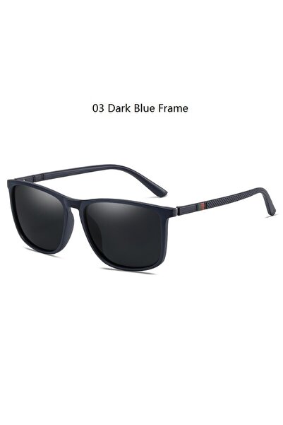 Choice 03 Dark Blue Frame Luxury Vintage Eyewear Square Sunglasses Men Women ...