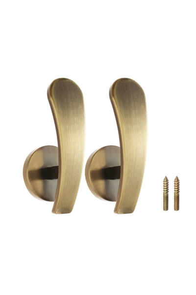 Choice gold 2pcs/set Retro Hold Practical Durable Curtain Holder Wall Hanger ...