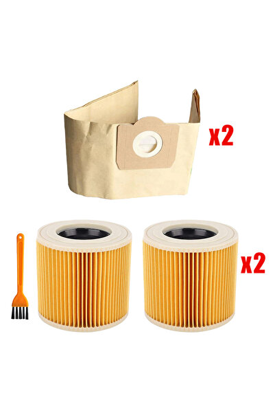 Choice 5pcs For Karcher WD3 MV3 WD3200 WD3300 A2204 A2656 Dust Bags for Rowen...