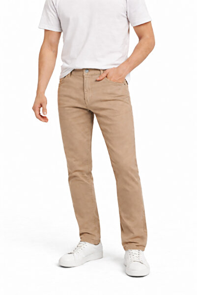 connemara Pantaloni din lycra naturală pentru bărbați, croială normală – Potr...
