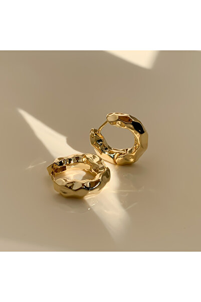 Choice Gold-color 2024 New Metal High-grade Sense of Fold Circle Earrings Fem...