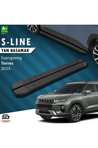 S Dizayn Ssangyong Torres S-Line Siyah Yan Basamak 183 Cm 2023 Üzeri A+ Kalit...