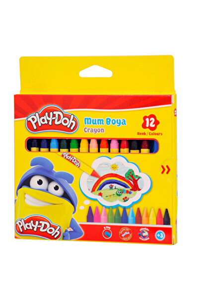 Play Doh Play-Doh Crayon Mum Boya 12 Renk Karton Kutu 8 Mm PLAY-CR004