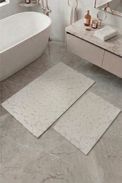 neşe home collection Bathroom Mat Set of 2 |   Machine Washable, Soft, Stain-...