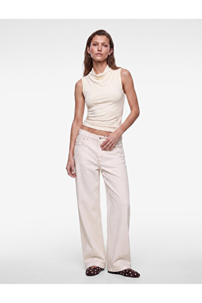 Koton Modal Fabric Slim Fit Sleeveless High Neck Bodysuit