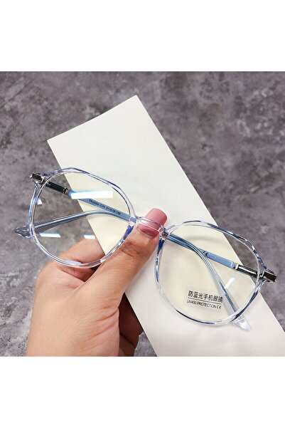 Choice3 blue Transparent Computer Glasses Frame Women And Men Anti Blue Light...