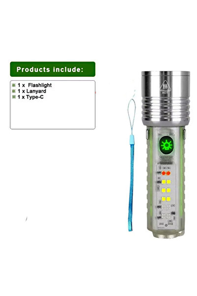 Choice built-in battery Super Bright LED Flashlight Rechargeable Spotlight La...