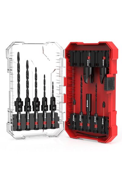 Choice Hexagonal 15 pcs set EZARC 15pcs Countersink Drill Bits Set, Tapered D...