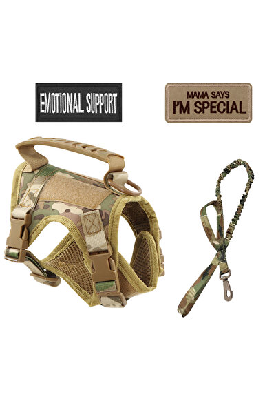 Choice camouflage color Tactical Nylon Cat Harness Leash Patch Kit for Cats a...