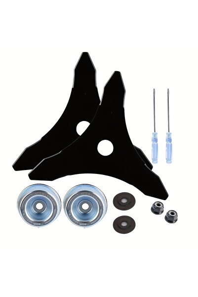 Choice 2pcs-adapters LUSQI 2pc Brush Cutter Blade 10" X 3 Teeth Carbon Weed W...