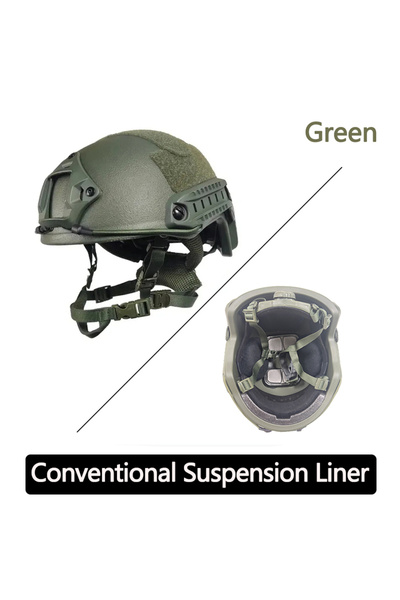 Choice3 L 52-60cm Green FAST Tactical Helmet Kevlar High-Quality Fast Tactica...