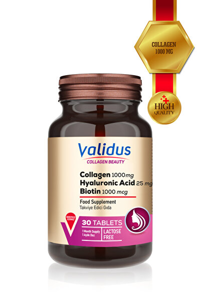 Validus Collagen 1000 mg + Resveratrol + Hyaluronic Acid 30 Tablets