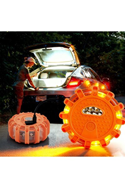 Choice 1 Pcs Lights LED Orange Warning Light Road Flares USB Rechargeable Eme...