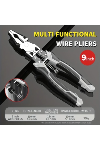 Choice1 Wire Pliers Multifunctional Universal Diagonal Pliers Needle Nose Pli...