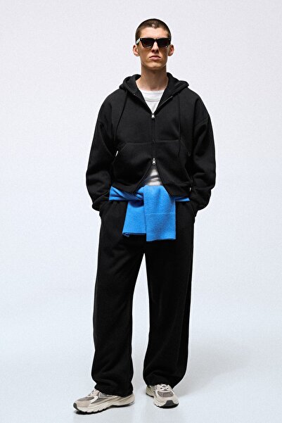 Bershka Fermuarlı kapüşonlu sweatshirt