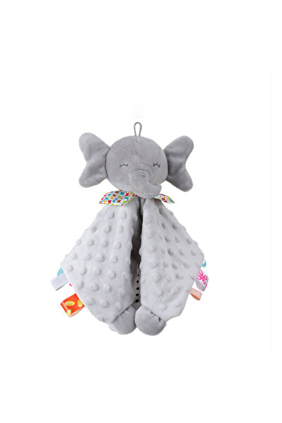 Choice gray elephant Baby Security Blanket Elephant with Tags Teether Rattles...