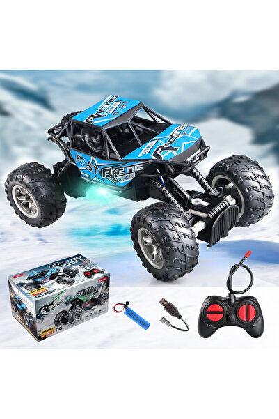 Choice Bd012-Lan 4-Way Remote Control Car with Lights, Anti-Slip Tires, Outdo...