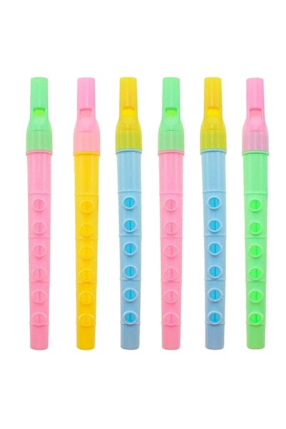 Choice 20pcs 20 Pcs Mini Fun Kids Party Favor Colorful Flute Musical Instrume...