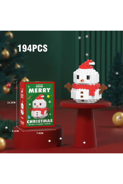 Choice3 snow manB Christmas Gifts Micro Building Block Series Santa Claus Rei...