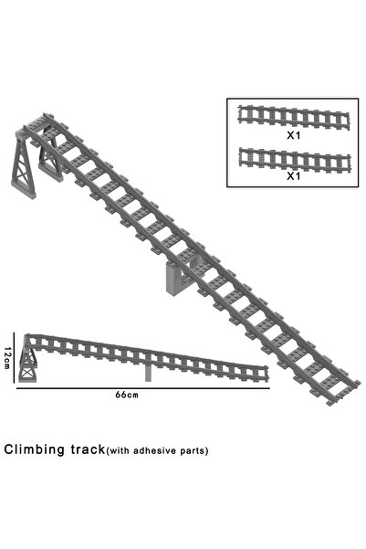 Choice4 Stytle P City Trains Flexible Tracks Forked Straight Curved Soft Rail...