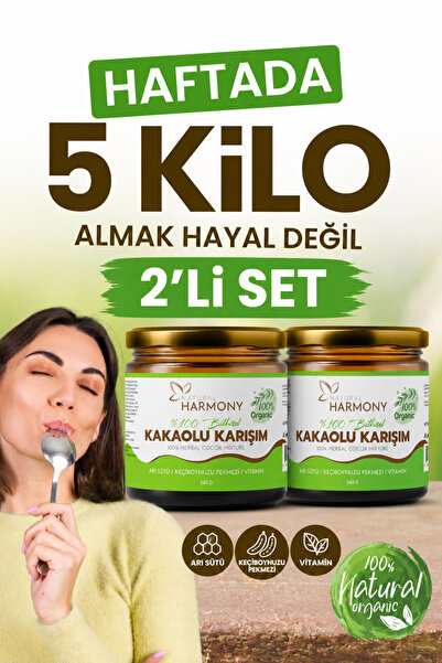 Aseina Arı sütü bal kakaolu Bitkisel Organik Vitamin Deposu Macun 2’Li Set İş...