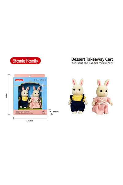 Choice14 H03 Simulation Forest Rabbit Family DIY Playset Mini Rabbit Bear Fig...