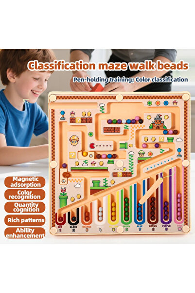 Choice Maze-walking ball. Children’s Magnetic Maze Ball Toy for Focus Trainin...