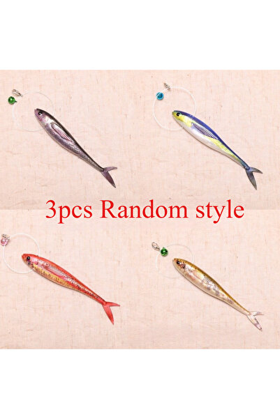 Choice 3pcs Random style 2pcs/3pcs Simulation Fish Cat Toy Teasing Stick Teas...