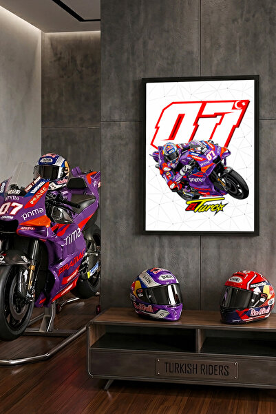 Turkish Riders Toprak Razgatlıoğlu 07 MotoGP Pramac /Yüksek Kalite UV Baskı M...